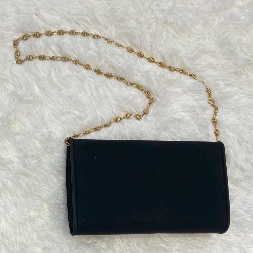 Gucci Black Clutch with Gold Chain Accent - Picture 2 of 13